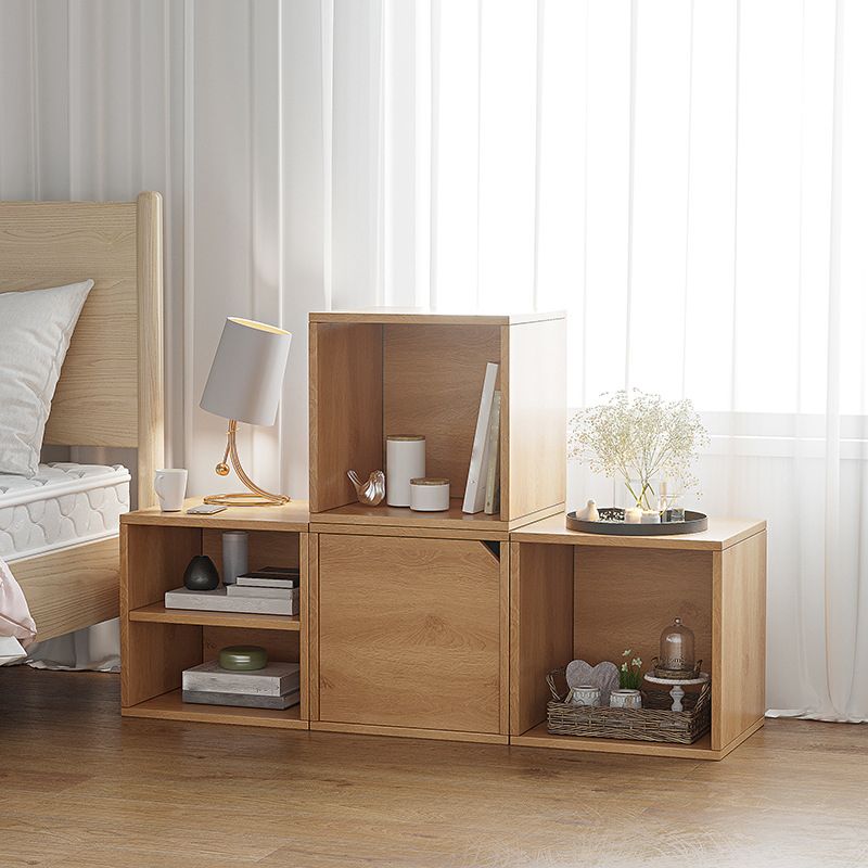 Scandinavian Standard Book Shelf 11.8" W Wood Bookcase for Home