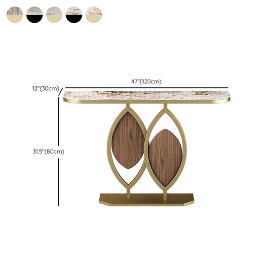 Tavolo di accento console glam antico tavolo console mezzaluna