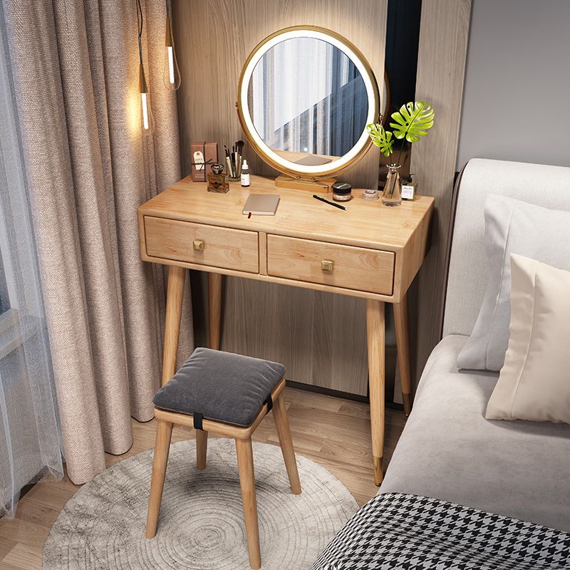 Skandinavischer Gummi -Make -up -Schalter mit Schubladen -Waschtisch