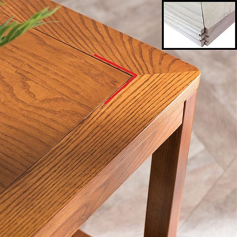 21.6 "Tall Modern Wood Side Table Square End Table for Living Room