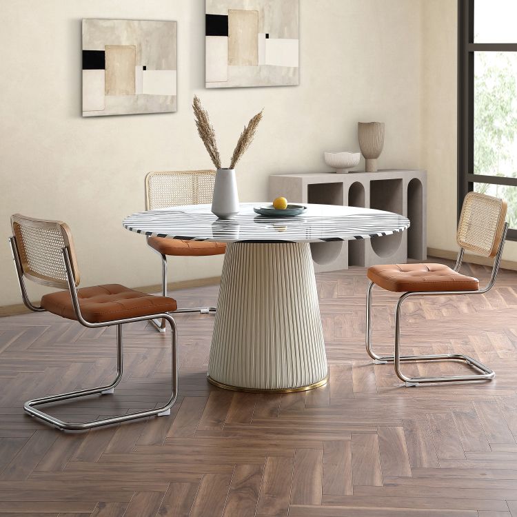 Contemporary Side Chairs Upholstered Armless Dining Chairs for Home