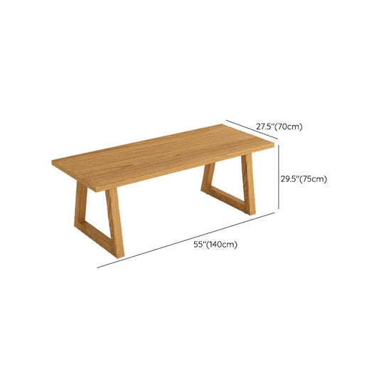 Mueble de muebles contemporáneo 1/2/5 Piezas Rectángulo Mesa de comedor de madera maciza ubicada en natural