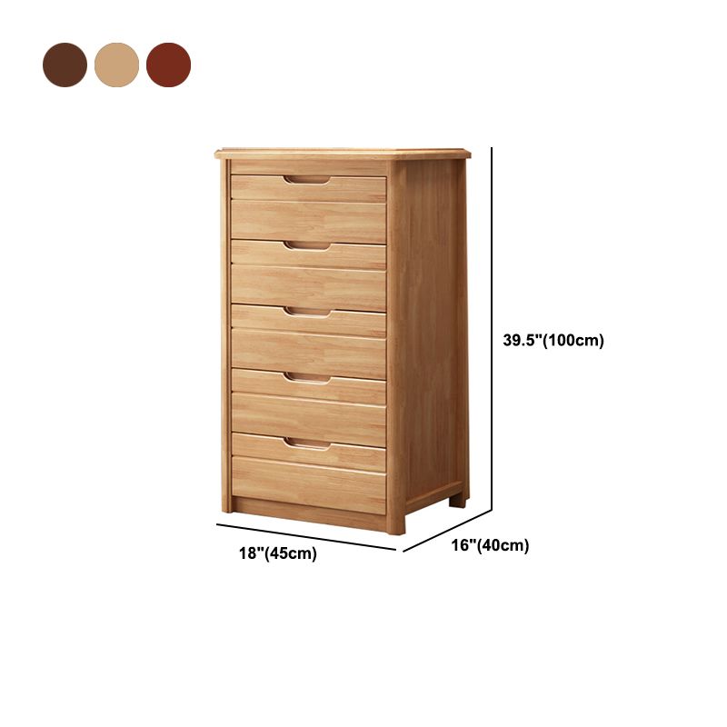 3 / 4 / 5 Drawers Lingerie Chest Vertical Solid Wood Storage Chest for Bedroom Clearhalo 'Bedroom Furniture' 'Dressers & Chests' 'dressers_chests' 'furn' 'furn_dressers_chests' 'Furniture' 1200x1200_285031de-90eb-4890-a8c6-b0a7d1f483bc