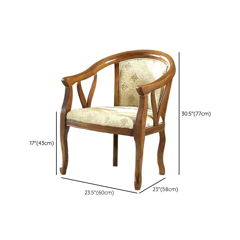 Modern Simple Arm Chair Wooden Frame Arm Dining Chair for Dining Room Clearhalo 'Dining Chairs' 'Dining Tables & Seating' 'dining_chair' 'furn' 'furn_dining_chair' 'Furniture' 'Kitchen & Dining Furniture' 1200x1200_2850d3bf-9256-4e2d-9c98-e61068b89e18