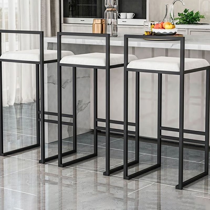 Metal Industrial Metal Bianco da bar bianco da bar sgabelli mobili poggiapiedi in metallo