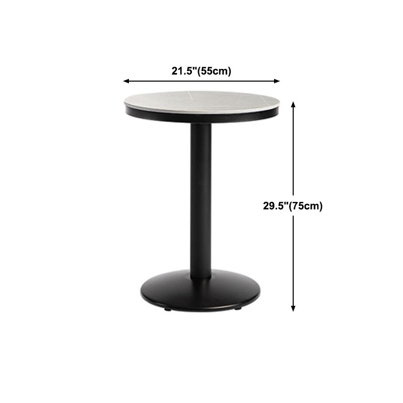 Industrial Metal Bar Table 21.6" Round Top Faux Marble Pedestal Bistro Table for Cafe Clearhalo 'Bar Furniture' 'Bar Tables' 'bar_tables' 'furn' 'furn_bar_tables' 'Furniture' 'furniture_bar_tables' 'Kitchen & Dining Furniture' 'kitchen&dining_furn' 'kitchen' 1200x1200_28595c76-beb4-431b-ad80-5e5a83e6978b