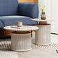 Contemporary Round Cocktail Table Single Slate Coffee Cocktail Table Clearhalo 'Coffee & Accent Tables' 'Coffee Tables' 'coffee_tables' 'furn' 'furn_coffee_tables' 'Furniture' 'Living Room Furniture' 1200x1200_285c9175-a23a-4575-96b8-5d64a2aa1cb6