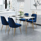 Glam Style Sintered Stone Dining Set Rectangle 1/4/5/7 Pieces Dining Set Clearhalo 'Dining Room Sets' 'Dining Tables & Seating' 'dining_room_set' 'furn' 'furn_dining_room_set' 'Furniture' 'Kitchen & Dining Furniture' 1200x1200_285d9137-0acd-444a-a07e-b8d058e1e0e3