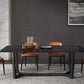Industrial Sintered Stone Top Dining Table Rectangle Table with Trestle Base Clearhalo 'Dining Tables & Seating' 'Dining Tables' 'dining_table' 'furn' 'furn_dining_table' 'Furniture' 'Kitchen & Dining Furniture' 1200x1200_285dc476-6b79-44af-b715-d1747dc21cba