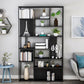 Industrial Metal Etagere Book Shelf with Rectangular Shelves Bookcase Clearhalo 'Bookcases' 'furn' 'furn_bookcases' 'Furniture' 'furniture_bookcases' 'kitchen' 'kitchen_bookcases' 'Living Room Furniture' 'Office Furniture' 1200x1200_285dd760-d5d9-4765-beb3-700c7009a0e9