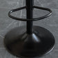 Contemporary Leather Swivel Barstool Indoor Bar Stool with Metal Base and Low Back Clearhalo 'Bar Furniture' 'Bar Stools' 'bar_stools' 'furn' 'furn_bar_stools' 'Furniture' 'furniture_bar_stools' 'Kitchen & Dining Furniture' 1200x1200_285e7d7c-4be3-493c-bfdb-dc7bad25b218
