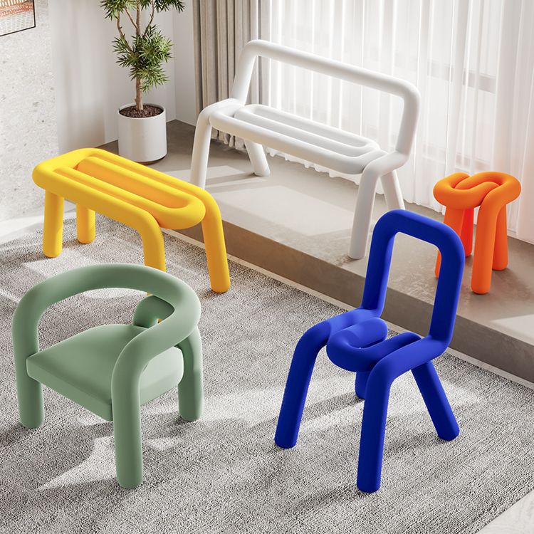 Restaurant Velvet Curved Side Chair Matte Finish Open Back Dining Chair Clearhalo ' kitchen&dining_furn' 'Dining Chairs' 'Dining Tables & Seating' 'dining_chair' 'furn' 'furn_dining_chair' 'Furniture' 'furniture_dining_chair' 'Kitchen & Dining Furniture' 'kitchen' 1200x1200_2863dc64-47b8-427a-85b6-7c8141b31507