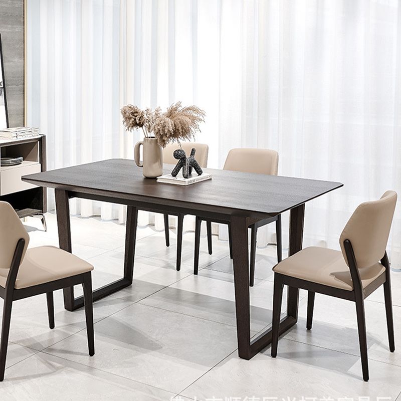 ホームキッチンダイニングサイドチェアソリッドウッドレッグオープンバックチェア