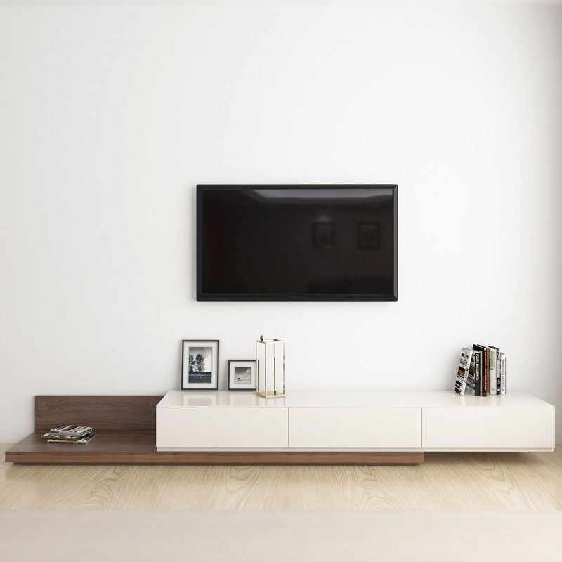 Moderne 3 laden tv -standaard console houten tv -console voor woonkamer