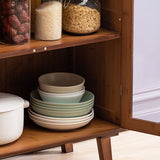 Armadio contemporaneo di stoccaggio del rettangolo in legno massimo