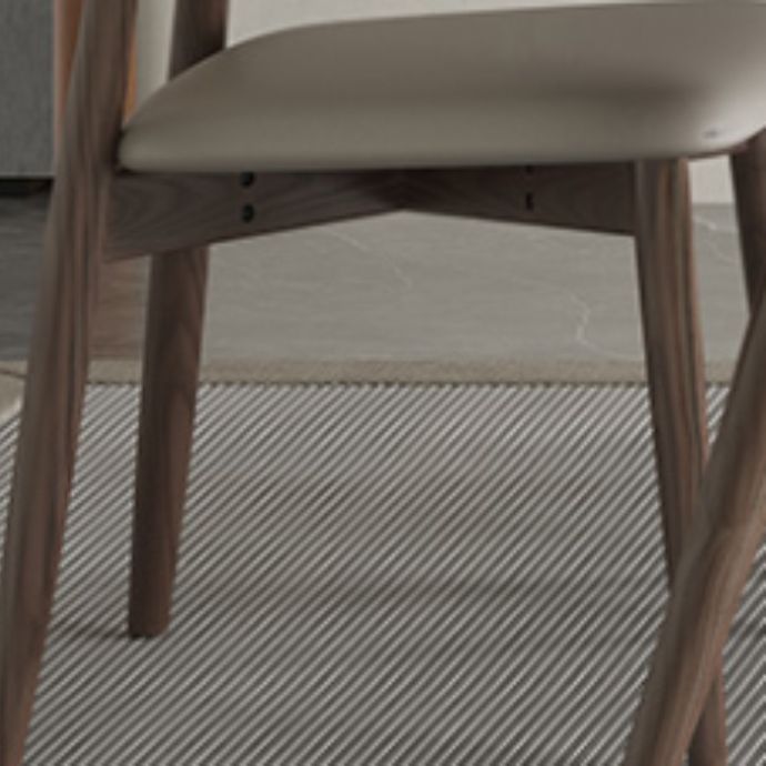 Silla lateral de estilo moderno de madera silla de comedor de espalda abierta para cocina