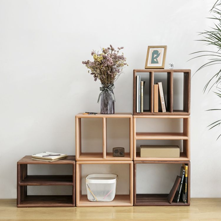 Contemporary Solid Wood Bookshelf Open Back Bookcase for Home Office Clearhalo 'Bookcases' 'furn' 'furn_bookcases' 'Furniture' 'Office Furniture' 1200x1200_2868a9d7-6bba-4614-b1a9-d044ec851a1e