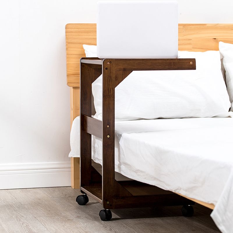 TABELLA DI NACCHIO/FINE DI LEGNO NATURALE 24,8 pollici H-SHELF COMPLETO COMPLETO CON I CAPERSO