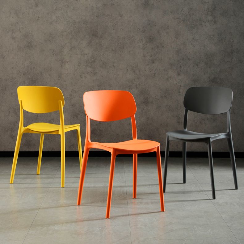 Modern Indoor-Outdoor Plastic Side Chair Open Back Dining Side Chair Clearhalo ' kitchen&dining_furn' 'Dining Chairs' 'Dining Tables & Seating' 'dining_chair' 'furn' 'furn_dining_chair' 'Furniture' 'furniture_dining_chair' 'Kitchen & Dining Furniture' 'kitchen' 1200x1200_286ae0b0-abc2-4542-922c-c55af6a29956