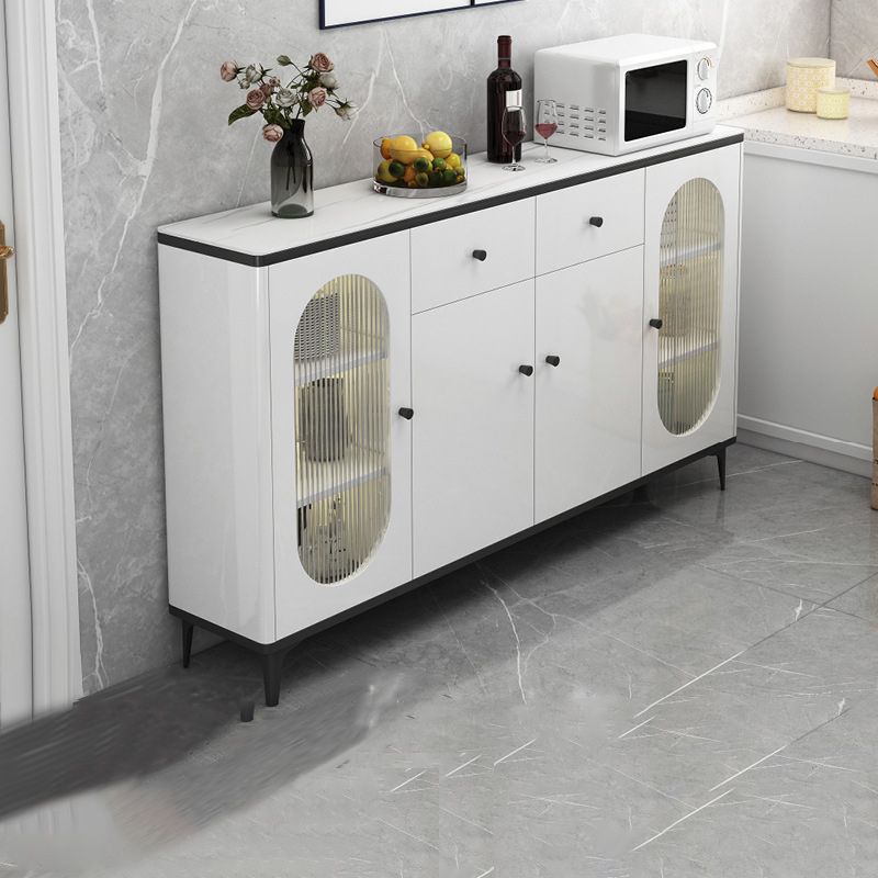 Gabinete contemporáneo de almacenamiento de madera de pie para exhibición para sala de estar