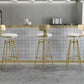 Glam Rotatable Liftable Counter Stool Iron Cafe Bar Stool with Cushion and Pedal Clearhalo 'Bar Furniture' 'Bar Stools' 'bar_stools' 'furn' 'furn_bar_stools' 'Furniture' 'furniture_bar_stools' 'Kitchen & Dining Furniture' 1200x1200_286b717b-c7bf-47c7-bb24-f4c8070cc454