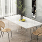 Contemporary Dinette Table Rectangle Stone Dining Table for Dining Room Clearhalo 'Dining Tables & Seating' 'Dining Tables' 'dining_table' 'furn' 'furn_dining_table' 'Furniture' 'Kitchen & Dining Furniture' 1200x1200_286b8424-6bba-4194-af2c-652854a3e1ba