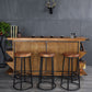 Industrial Solid Wood Bar & Counter Stool Round Cafe Counter Chair in Natural Clearhalo 'Bar Furniture' 'Bar Stools' 'bar_stools' 'furn' 'furn_bar_stools' 'Furniture' 'furniture_bar_stools' 'Kitchen & Dining Furniture' 1200x1200_286d580c-3d90-47e4-b690-818550697ffb