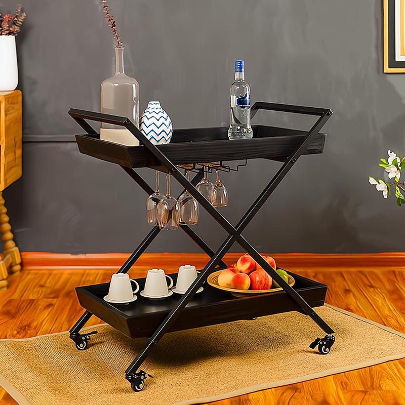 27.56 "H ROLLING TABLE DE PREP moderne Table de préparation rectangulaire en bois pour usage domestique