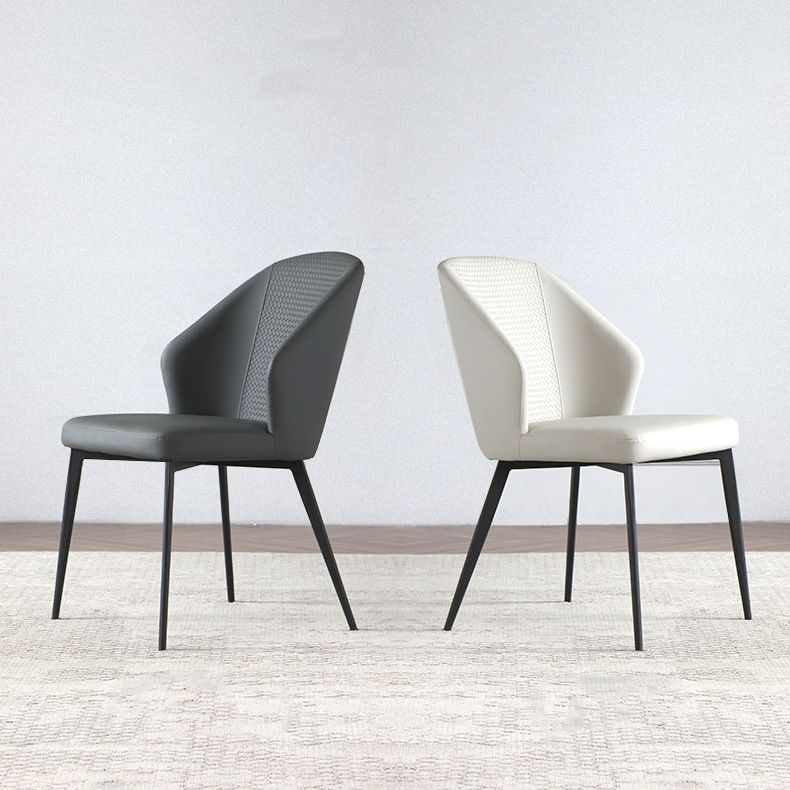 Cocina moderna silla parsons parsons sillas de comedor sin brazo en piernas negras