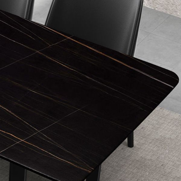 Industrial Kitchen Dining Table Sintered Stone Rectangle Dining Table with Double Pedestal Bases Clearhalo ' dining_table' 'Dining Tables & Seating' 'Dining Tables' 'furn' 'furn_dining_table' 'Furniture' 'furniture_dining_table' 'Kitchen & Dining Furniture' 'kitchen&dining_furn' 'kitchen' 'kitchen_dining_table' 1200x1200_286df6bb-625e-4eb9-b876-155ce258322e