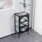 19.5 "L metalen dressoir met glazen deur moderne indoor dinerserver met kast