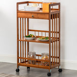 Tavolo da preparazione a rotolamento in stile contemporaneo tavolo da preparazione in legno per ristorante