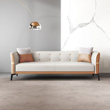 Nordic Faux Leather Waterproof Sofa Tight Back Sette for Apartment Clearhalo 'furn' 'furn_sofas' 'Furniture' 'Living Room Furniture' 'Sofa' 'sofas' 1200x1200_28703d8b-1d8c-48a4-b526-a1424eb09476