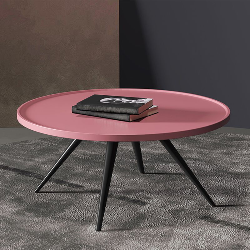 Pine Wood 4 Legs Coffee Table Modernism Round Tray Table Cocktail Table Clearhalo 'Coffee & Accent Tables' 'Coffee Tables' 'coffee_tables' 'furn' 'furn_coffee_tables' 'Furniture' 'Living Room Furniture' 1200x1200_28709b7b-c75c-4ac5-ac84-10ba93e213f4