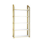 Glam Style Bookshelf Open Back Gold Bookcase for Home Office and Study Room Clearhalo 'Bookcases' 'furn' 'furn_bookcases' 'Furniture' 'furniture_bookcases' 'kitchen' 'kitchen_bookcases' 'Living Room Furniture' 'Office Furniture' 1200x1200_2870c442-ceaf-492e-912f-4e0e0d159fce