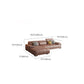 Faux Leather Sofa and Chaise Pillow Top Arm Sewn Pillow Back Seating