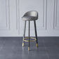 Glam Metal Barstool Fabric Counter Stool in Matte Finish for Home Clearhalo 'Bar Furniture' 'Bar Stools' 'bar_stools' 'furn' 'furn_bar_stools' 'Furniture' 'Kitchen & Dining Furniture' 1200x1200_2871a088-5859-4543-b8bb-a1a9c1d9ea40