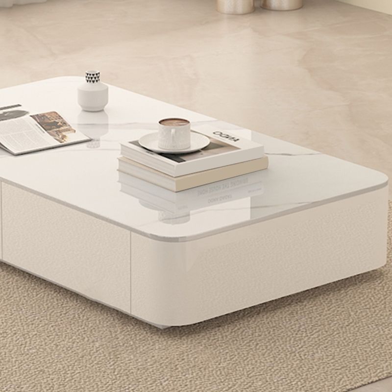 Table basse rectangulaire Block Table basse simple moderne avec tiroirs