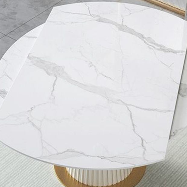 Glam 1/4/5/7 Pieces Leather Dinette Set with Sintered Stone Top Scalable Dining Table Set Clearhalo 'Dining Room Sets' 'Dining Tables & Seating' 'dining_room_set' 'furn' 'furn_dining_room_set' 'Furniture' 'furniture_dining_room_set' 'Kitchen & Dining Furniture' 1200x1200_28765a8a-e5b9-477d-a3f3-36b4f6258fd3