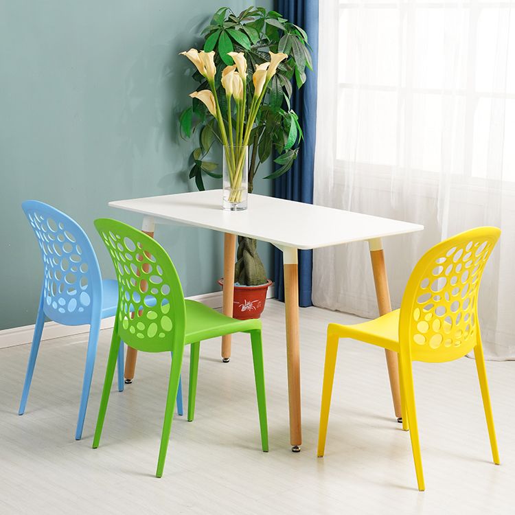 Nordic Dining Chair Plastic Dining Armless Chairs for Kitchen Clearhalo 'Dining Chairs' 'Dining Tables & Seating' 'dining_chair' 'Furniture' 'furniture_dining_chair' 'Kitchen & Dining Furniture' 1200x1200_28767287-d4d7-4d69-bbdd-1ea80461a492