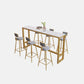 Rectangle Bar Table and Stools 1/4/7 Pieces Sintered Stone Bar Table with Low Back Stools Clearhalo 'Bar Furniture' 'furn' 'furn_home_bar_bar_sets' 'Furniture' 'Home Bars & Bar Sets' 'home_bar_bar_sets' 'Kitchen & Dining Furniture' 1200x1200_2876b902-45af-4ca7-b231-fcaaa785bd42