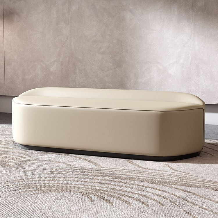 Contemporary Birch Frame Bench 20"H Faux Leather Bedroom Seating Bench Clearhalo 'Benches' 'Chairs & Seating' 'furn' 'furn_benches' 'Furniture' 'Living Room Furniture' 1200x1200_28777513-6a6b-42a1-94f1-b11d5be1a113