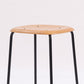 Solid Wood Counter & Bar Stools Modern Indoor Stools with Metal Base