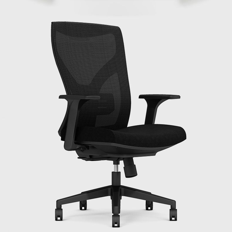 Contemporary Mid-Back Office Chair Adjustable Ergonomic Chair Clearhalo 'furn' 'furn_office_chair' 'Furniture' 'Office Chairs' 'Office Furniture' 'office_chair' 1200x1200_287ae011-10d5-4a15-be18-a12de23ab20d