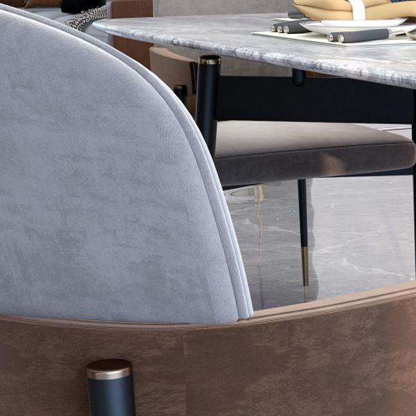 Silla de comedor de metal silla de acento de comedor sin brazo sin brazo