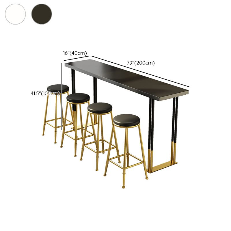 Modern Rectangle Bar Counter Table Wood Bar Counter Table with Metal Legs Clearhalo 'Bar Furniture' 'Bar Tables' 'bar_tables' 'furn' 'furn_bar_tables' 'Furniture' 'Kitchen & Dining Furniture' 1200x1200_287d1e38-366f-46f4-be1e-74cffd337db0