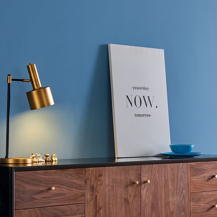 Glam -stijl bruine massieve houten buffettafel kasten opslagzijdeling met laden