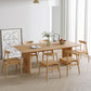Modern Pine Wood Indoor Table for Restaurant Rectangle Dining Table with Double Pedestal Clearhalo 'Dining Tables & Seating' 'Dining Tables' 'dining_table' 'furn' 'furn_dining_table' 'Furniture' 'furniture_dining_table' 'Kitchen & Dining Furniture' 1200x1200_287e4aa7-3136-4ecd-ae50-ea41e5f4af6f