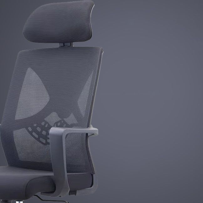 Contemporary Arm Chair Fixed Arms Plastic Lumbar Support Black Office Chair Clearhalo 'furn' 'furn_office_chair' 'Furniture' 'Office Chairs' 'Office Furniture' 'office_chair' 1200x1200_28800e1c-97a4-4da0-98a1-3928c2430b30