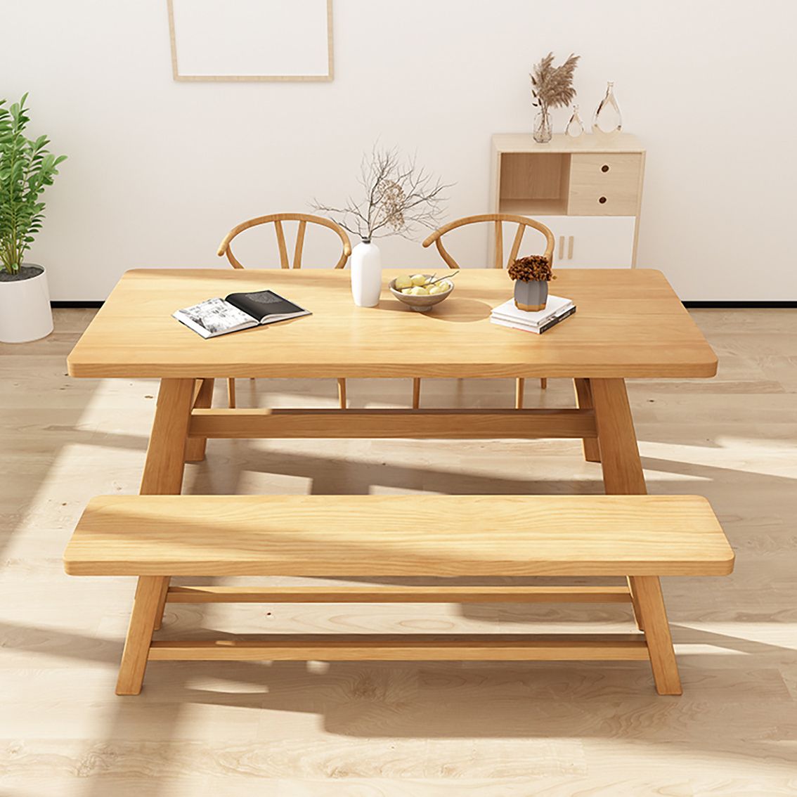 Modern 1/2/5/7 Pieces Dining Sets Solid Wood Dining Table and Chairs Clearhalo 'Dining Room Sets' 'Dining Tables & Seating' 'dining_room_set' 'furn' 'furn_dining_room_set' 'Furniture' 'furniture_dining_room_set' 'Kitchen & Dining Furniture' 1200x1200_28803188-30af-4711-9607-7f1cdeb1fa6a